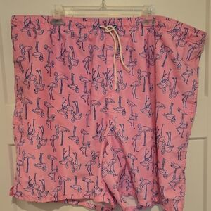 Old Navy Pink Flamingo Swim Trunks